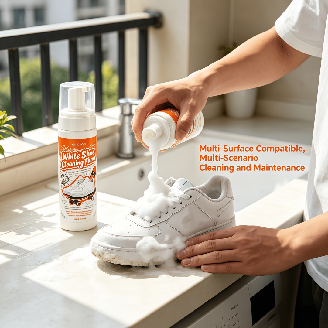 Sneaker Care Cleaner - Nettoyant pour chaussures blanches sans rinçage,