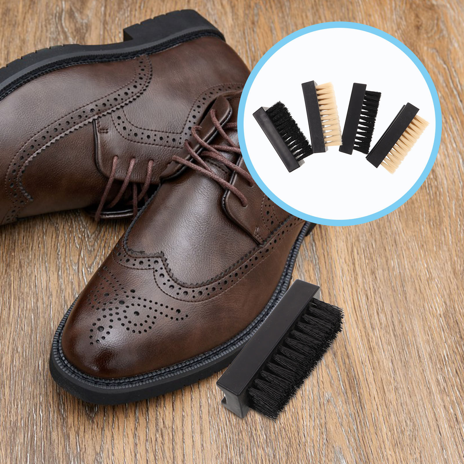 Sneaker Care Cleaner - Lot de 4 brosses multifonctions pour