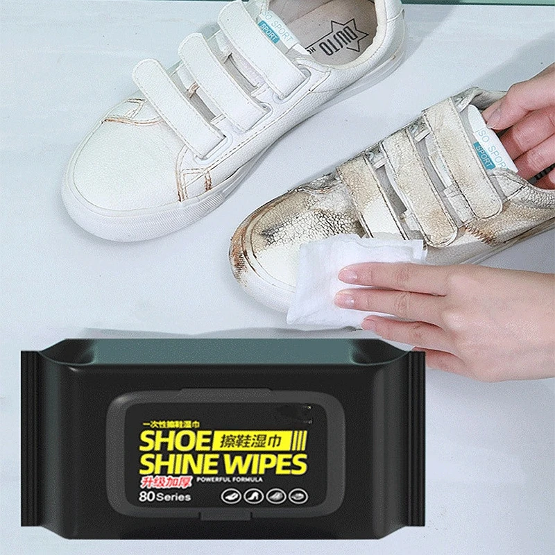 Sneaker Care Cleaner - Lingettes nettoyantes portables pour chaussures d'extérieur,